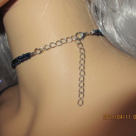 Handmade Glass Bead Necklace - Picture 5 of 7